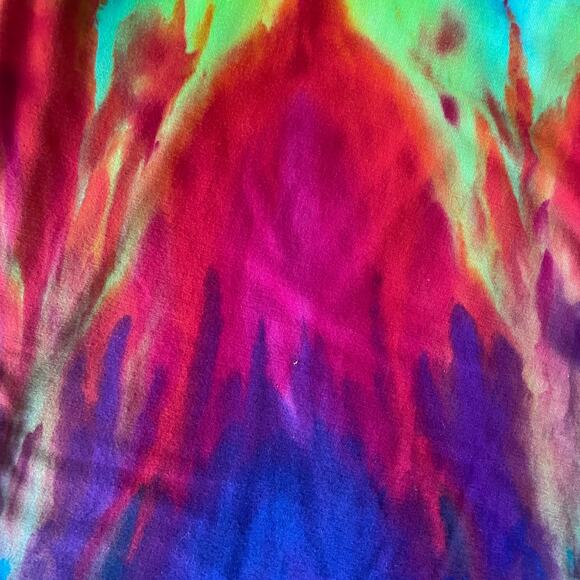 Ice Dyed Rainbow Dress - Sleeveless Tank Bodycon - Vibrant (Women's Small) - Picture 9 of 10